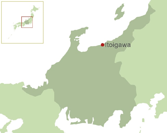 糸魚川の地図