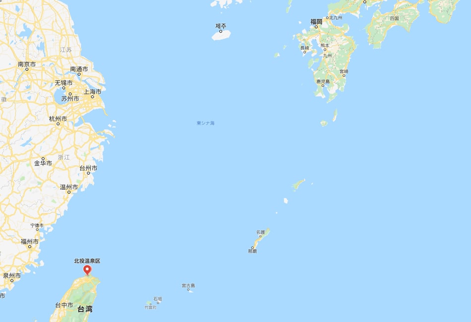 地図｜台湾の北投温泉